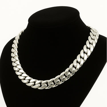 999 Sterling Silver Cuban Chain 260gr 13mm 50cm